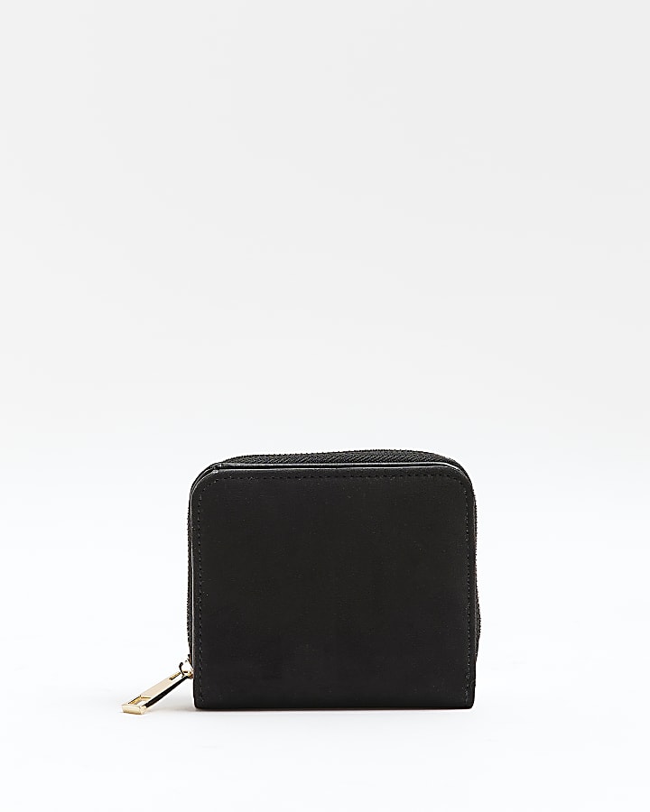 Black PU pocket purse