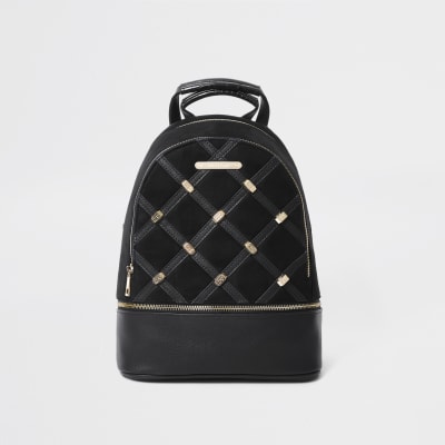 river island black rucksack