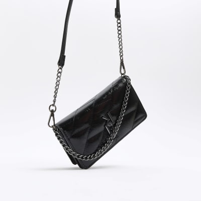 Quilted chain cross body bag best sale