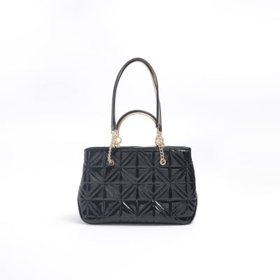 Black chain clearance handle tote bag