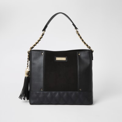 river island chain slouch bag