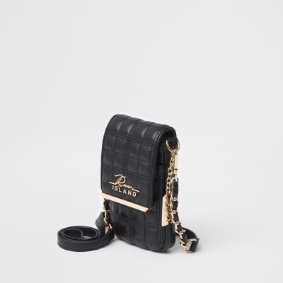 black quilted crossbody purse
