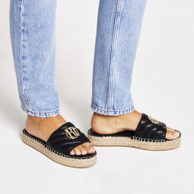 river island black espadrilles