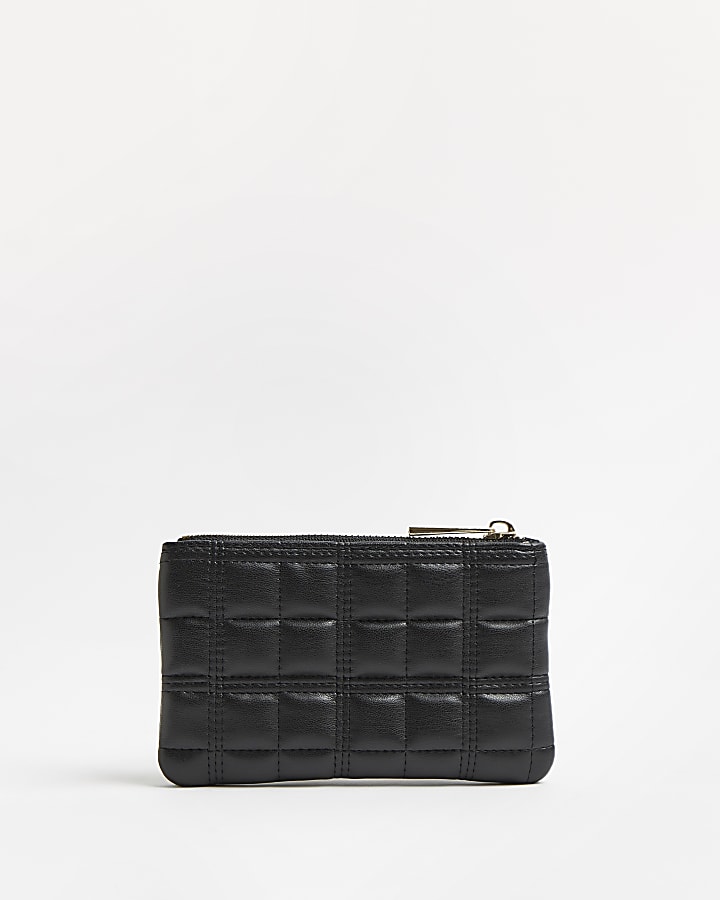 Black quilted purse