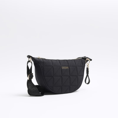 River Island Womens Grey Quilted Cross Body Bag