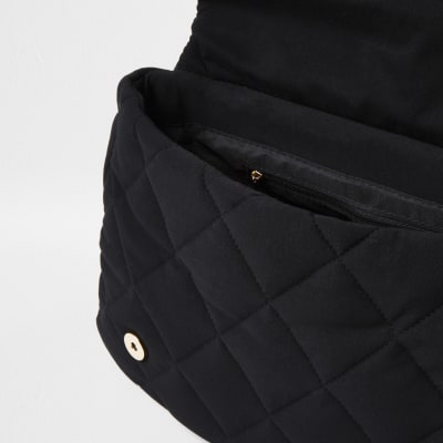 quilted black handbag