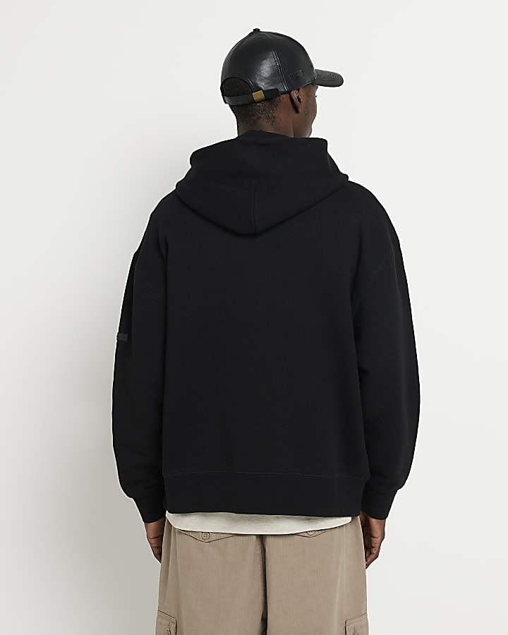 Black Regular fit Blanc Editions hoodie