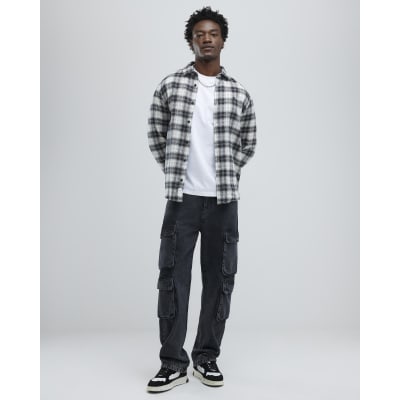 Black Regular Fit Check Shirt