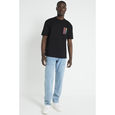 river island mens printed t shirts