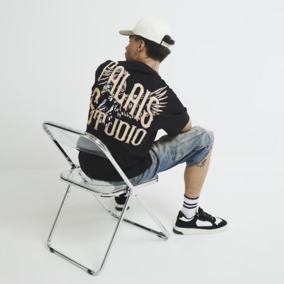 Black Regular Fit Palais Studio T-Shirt