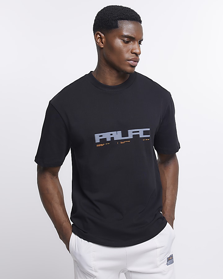 Black Regular Fit Prolific Print T-Shirt