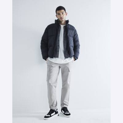 River island clearance black puffer