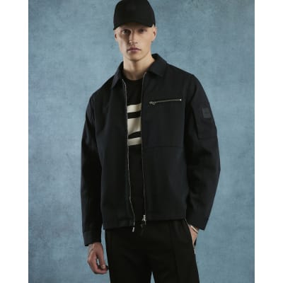 Black Regular Fit Twill Shacket