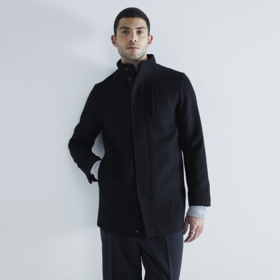 River island hot sale mens overcoat