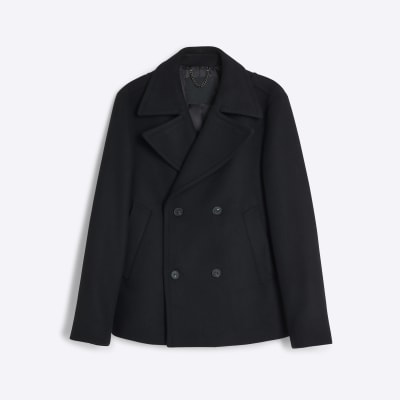 River Island Black Peacoat Women's 6 store NWT