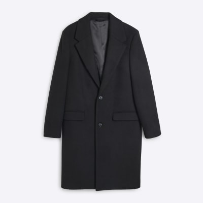 Mens overcoat river island best sale