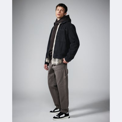 Mens river island denim jacket sale