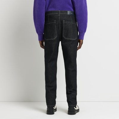 black relaxed fit jeans
