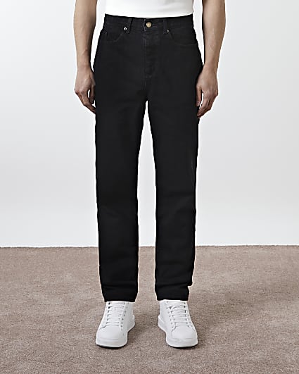 Black relaxed fit jeans