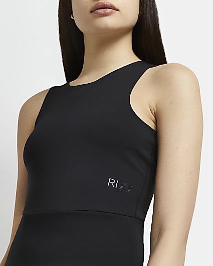 Black RI Active fitted tank top