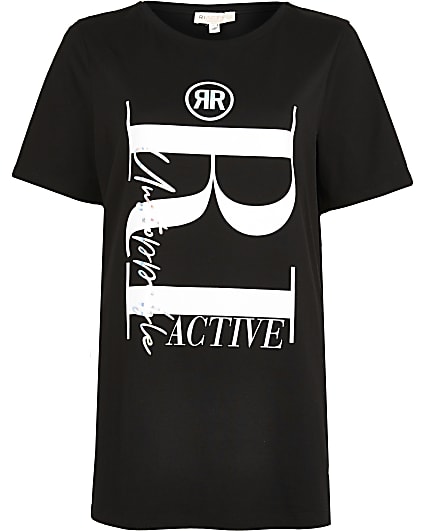 Black RI Active maternity t-shirt