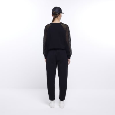Black RI Active mesh joggers