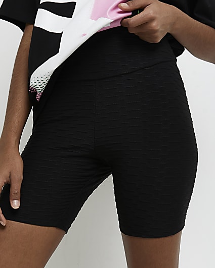 Black RI Active textured shorts
