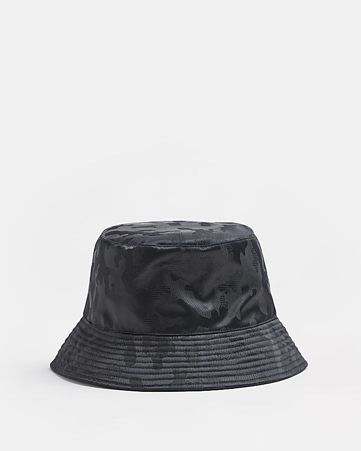 Black RI branded camo bucket hat