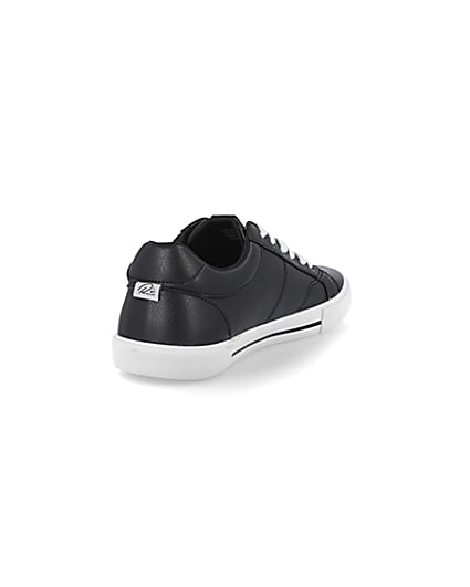 360 degree animation of product Black RI branded lace up trainers frame-11