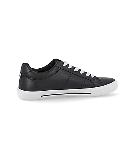 360 degree animation of product Black RI branded lace up trainers frame-14