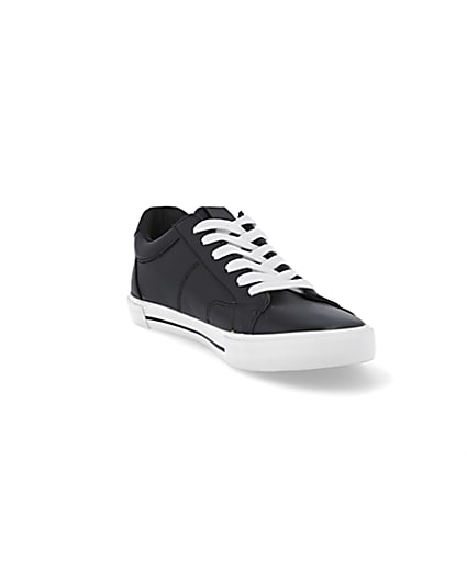 360 degree animation of product Black RI branded lace up trainers frame-19