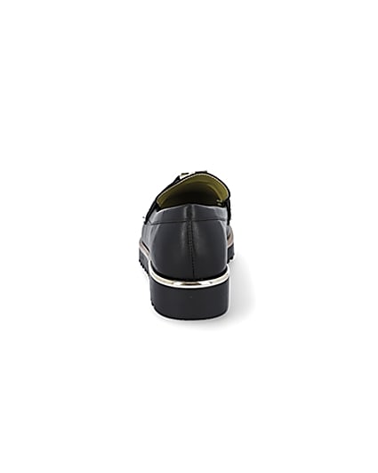 360 degree animation of product Black RI branded tassel loafers frame-9