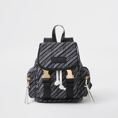 river island glitter backpack