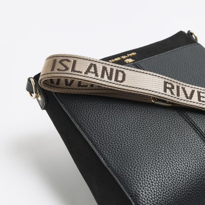 Black Ri Fold Over Cross Body Bag from River Island on 21 Buttons