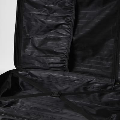 Black RI embossed large suitcase