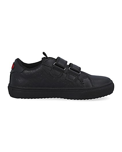 360 degree animation of product Black RI embossed trainers frame-15