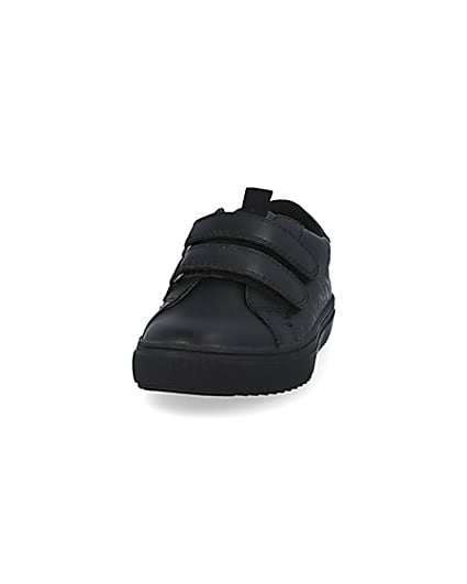 360 degree animation of product Black RI embossed trainers frame-22