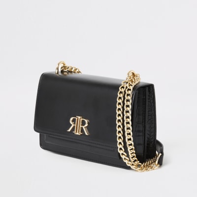 river island black cross body bag