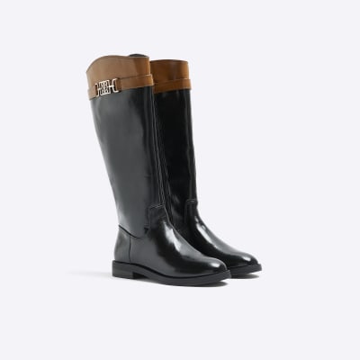 River island girls 2024 knee high boots