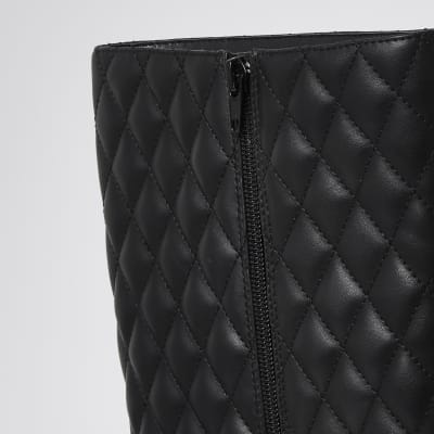 Black RI high leg boots