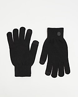 Black RI Knitted Gloves