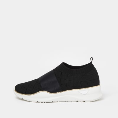 river island black trainers