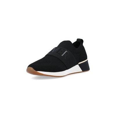 River island store ladies black trainers