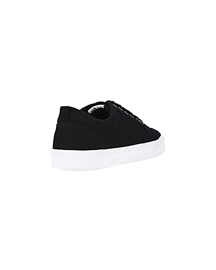 360 degree animation of product Black RI lace up plimsolls frame-11