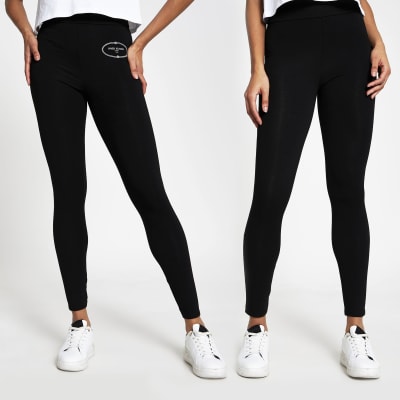 Black RI leggings pack of 2 River Island