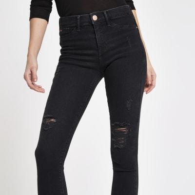 river island black molly jeggings