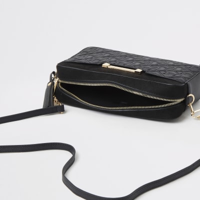 river island black cross body bag