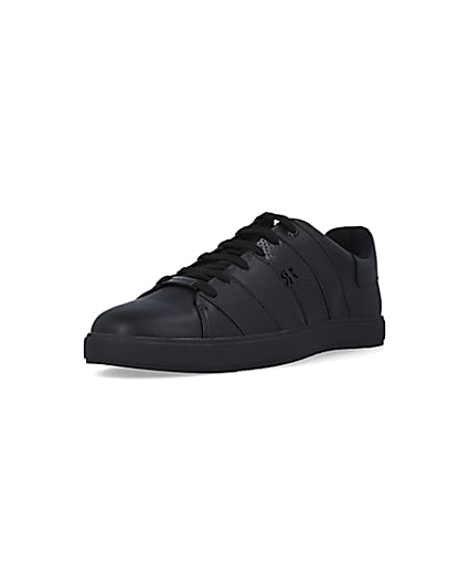 Mens Trainer Lace Up Trainer in Black by Podium 