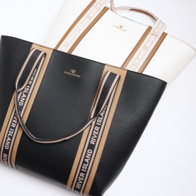 River island monogram shopper bag sale