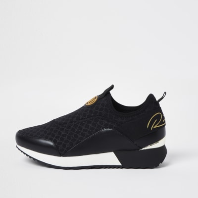 river island black trainers